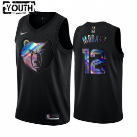 Memphis Grizzlies Ja Morant 12 Iridescent HWC Collection Lasten Pelipaidat Swingman